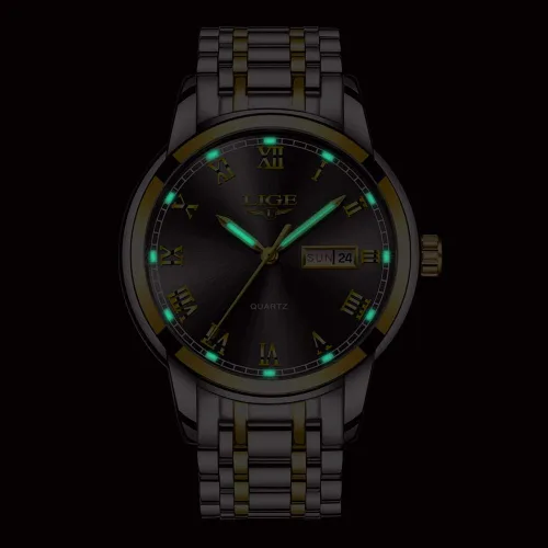 Miniatura 7 de LIGE Mens Watches Waterproof Stainless Steel Date Analogue Quartz Watch Gents Classical Business Wrist Watch for Men