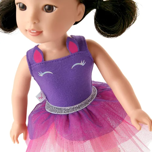 Miniatura 4 de American Girl WellieWishers Emerson Muñeca de 14.5", Púrpura, Plateado