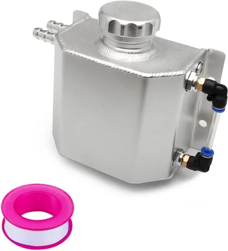 Miniatura 8 de Depósito de refrigerante universal Depósito de desbordamiento 1l Tanque de expansión de radiador de refrigerante de aluminio Negro