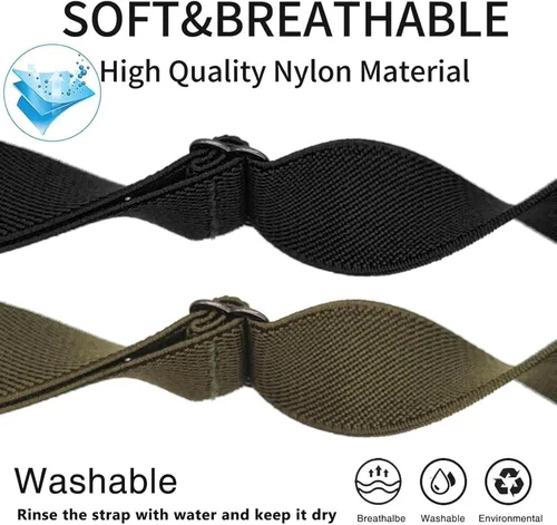 Miniatura 2 de Abanen Correas elásticas de reloj de 0.866 pulgadas para Garmin Instinct 3 de 1.772 pulgadas/2 Solares, correa de nailon elástico suave