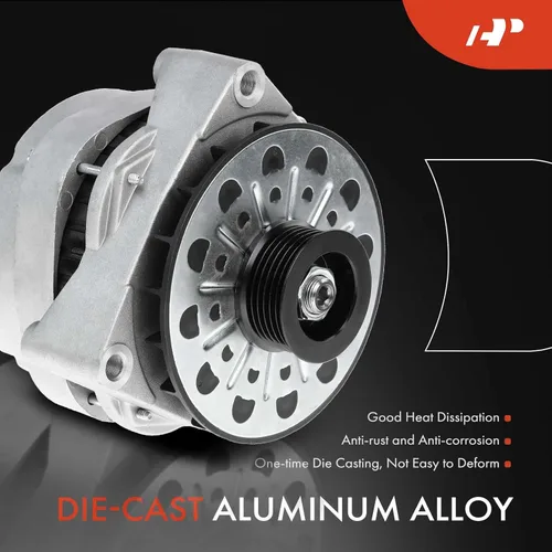 Miniatura 4 de A-Premium Alternador compatible con Chevrolet y GMC Express Suburban Yukon Savana C-Series 1500/2500/3500, 140Amp 12V CW 6 surcos, repuesto #