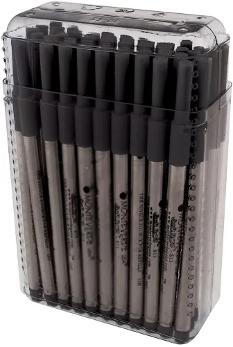 Miniatura 7 de Monteverde Recambio de bolígrafo de gel sin tapa para adaptarse a bolígrafos Sheaffer, punta fina, negro, 2 por paquete (S422BK)