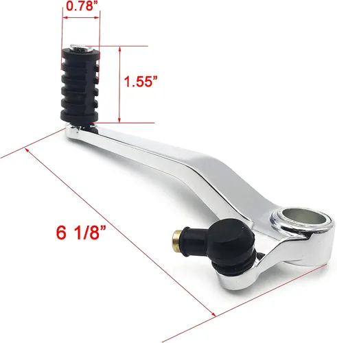 Miniatura 3 de Palanca de cambios compatible con Suzuki GSXR 600 750 TL 1000 SV650 GSF1200 GSX 600F cromo [B07K8WQH7T]