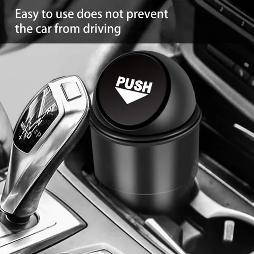 Miniatura 6 de Bote de basura para automóvil con tapa, a prueba de fugas, contenedor de basura pequeño para automóvil, oficina, hogar, cocina, dormitorio, juego