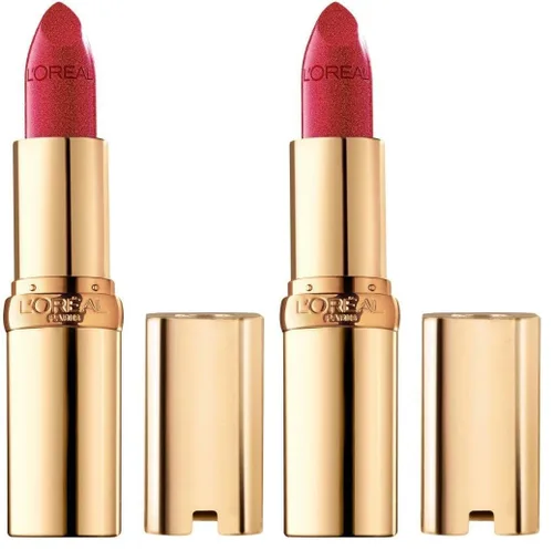 Miniatura 18 de L'Oreal Paris Colour Riche - Lápiz labial cremoso e hidratante satinado con aceite de argán y vitamina E, Berry Parisienne, 1 unidad