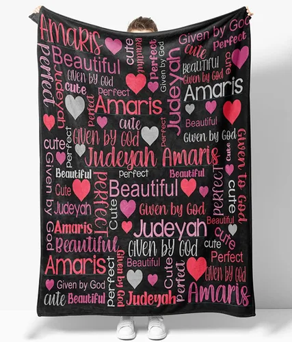 Miniatura 39 de OLIVE OLIVIA Mantas personalizadas para niños con nombres, mantas personalizadas con nombre para adultos, manta personalizada, regalo