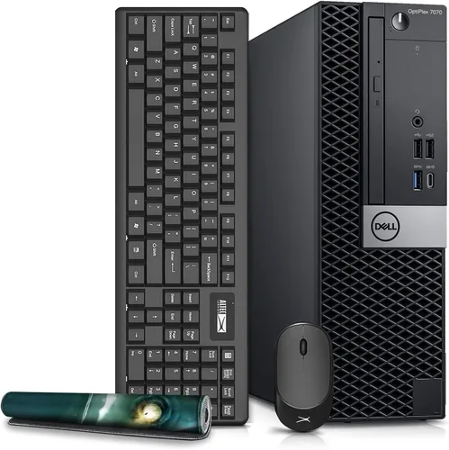 Dell Computadoras de escritorio OptiPlex 7070 Windows 11, 9ª generación Intel 6 Core i5-9500, 32GB DDR4 Ram 512GB SSD, WiFi inalámbrico integrado 6e