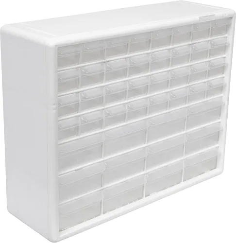 Miniatura 21 de Repisa para almacenamiento de piezas, de plástico, con 26 cajones Akro-Mils 10126REDBLK20, de 20 pulgadas x 10-1/4 pulgadas x 6-3/8 pulgadas, rojo