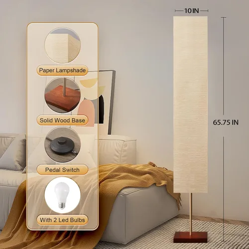 Miniatura 6 de GyroVu RGBW - Lámpara de pie de 65 pulgadas para sala de estar, lámpara de pie LED que cambia de color, lámpara de pie de esquina alta con control