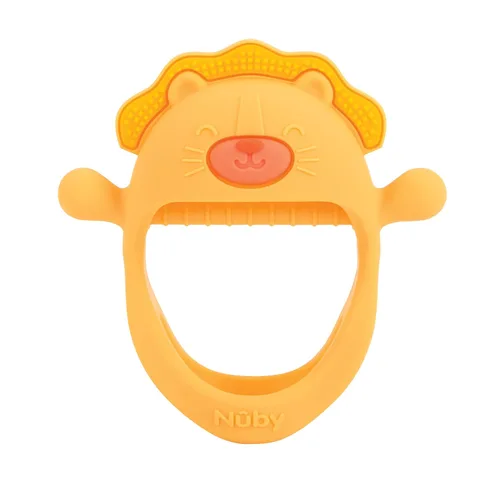 Miniatura 11 de Nuby Manopla de dentición de muñeca de silicona - Anillo de dentición para bebé - 3+ meses - Hipopótamo