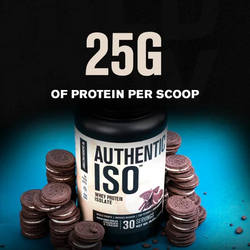 Miniatura 2 de Jacked Factory Auténtico polvo aislado de proteína de suero ISO, bajo en carbohidratos, proteína de construcción muscular sin OMG sin rellenos