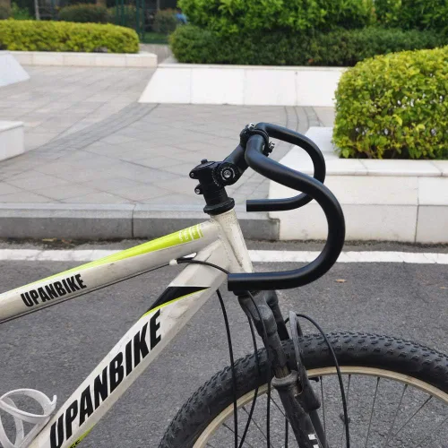 Miniatura 6 de Manillar de bicicleta Upanbike, manillar de caída, manillar curvo, aleación de aluminio de 25,4 mm y 31,8 mm para bicicleta de engranaje fijo