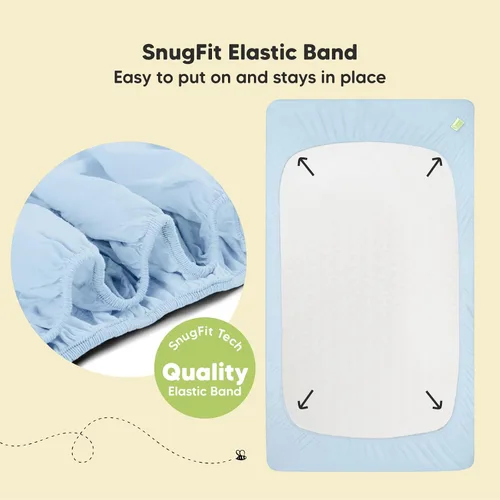 Miniatura 3 de KeaBabies Paquete de 2 sábanas orgánicas para cuna para niños, niñas y niños pequeños para almohada de 13 x 18 pulgadas, sábana bajera ajustable