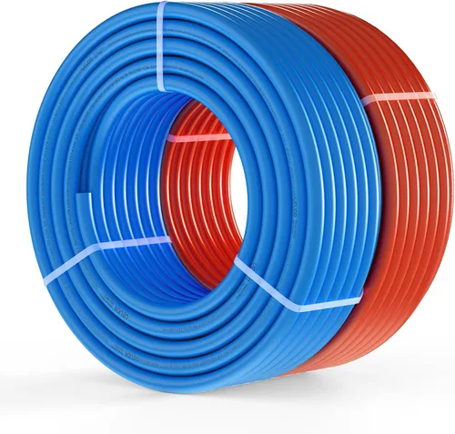 Miniatura 13 de VEVOR Tubo de PEX de 1/2 pulgada, 2 x 100 pies, tubo de tubería flexible PEX-A sin barrera de oxígeno para agua potable, para agua caliente/fría