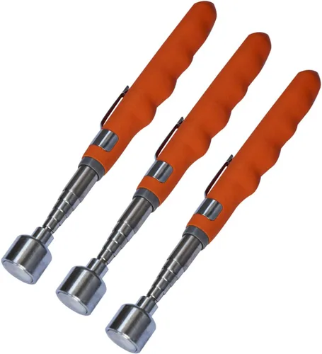 3 piezas de herramienta de recogida magnética telescópica extensible de 31" 20 lb Herramienta de extensión de imán telescópico - Regalos para papá