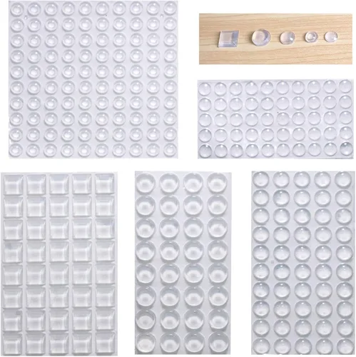Parachoques para puerta de gabinete, autoadhesivos, amortiguadores de ruido, 272 unidades, parachoques de goma de silicona para cajones, marcos de