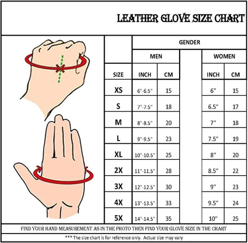 Miniatura 8 de Milwaukee Leather, guantes térmicos de piel de ciervo, para hombre, negro G317