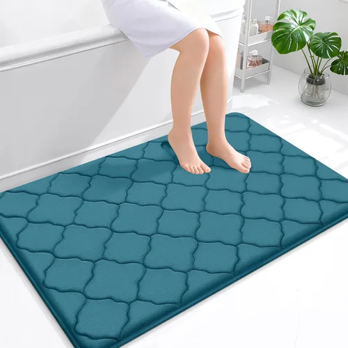 Miniatura 125 de OLANLY Alfombra de Baño de Espuma Viscoelástica de 24 x 16 pulgadas, Ultra Suave y Absorbente, Alfombras de Baño Antideslizantes, Cómodas, Lavables