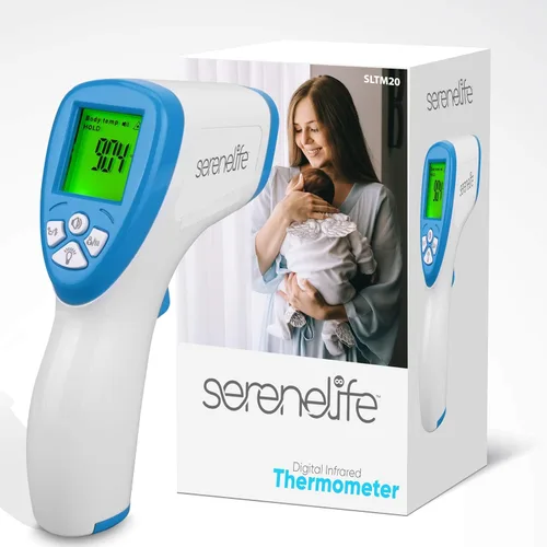 Miniatura 2 de Serenelife Termómetro para adultos, pistola de termómetro infrarrojo sin contacto, lecturas rápidas y precisas, alerta de pistola de alta