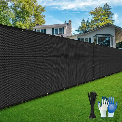 Miniatura 12 de Pantalla de Valla de Privacidad, con Guantes, 4X50 Pies Resistente 220GSM 98% de Bloqueo Pantalla de Valla de Privacidad para Pared al Aire Libre