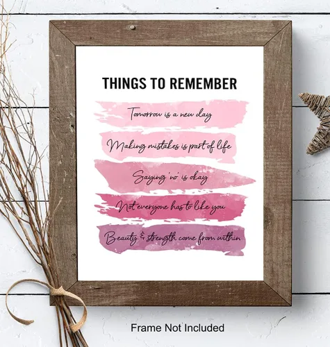 Miniatura 8 de Arte y decoración de pared con citas inspiradoras positivas - GRANDE 11X14 - Regalos de aliento edificantes para mujeres, niñas, adolescentes