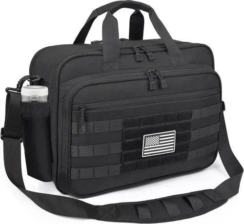 DEYACE Bolsa táctica para computadora portátil, maletín militar grande de 17.3 pulgadas, bolsa de trabajo para computadora, oficina, para hombres