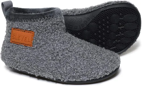Miniatura 2 de SLEVEL Pantuflas cómodas para niños pequeños, ligeras, con agarre antideslizante para interiores en casa, zapatos para niños y niñas