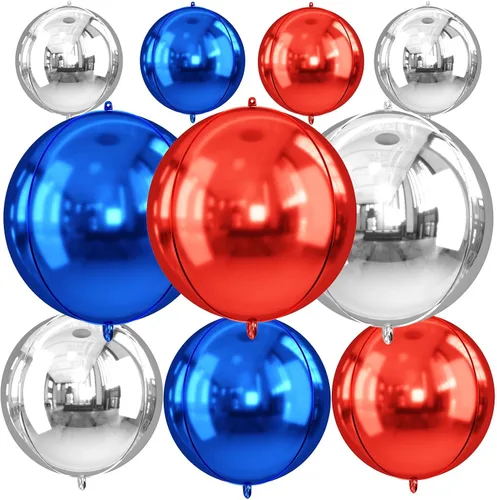 Miniatura 16 de Globos redondos de papel de aluminio para baloncesto, globos de helio 4D de 22 pulgadas, 18 pulgadas, 15 pulgadas, balón de baloncesto negro