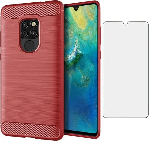 Miniatura 9 de Asuwish Funda de teléfono para Huawei Mate 20 con protector de pantalla de vidrio templado y accesorios para celda, TPU suave, protección de cuerpo