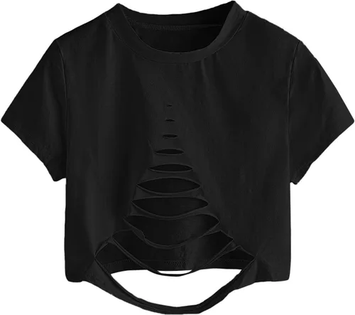 Miniatura 3 de SweatyRocks - Camiseta de manga corta para mujer
