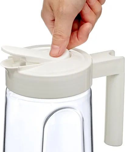 Miniatura 9 de Amazing Abby - Slim Mini - Jarra Tritan (48 oz), jarra de agua de plástico irrompible con tapa, sin BPA, resistente al calor, apta