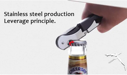 Miniatura 4 de RECUTMS 12 paquetes de sacacorchos de acero inoxidable plegable cerveza o abrebotellas cortador de papel de aluminio dentado, perfecto para bares