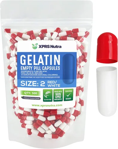 Miniatura 15 de XPRS Nutra Cápsulas vacías de tamaño 2 – 100 cápsulas vacías de gelatina – Pastillas de relleno de cápsulas de bricolaje – Cápsulas de gel de Multi