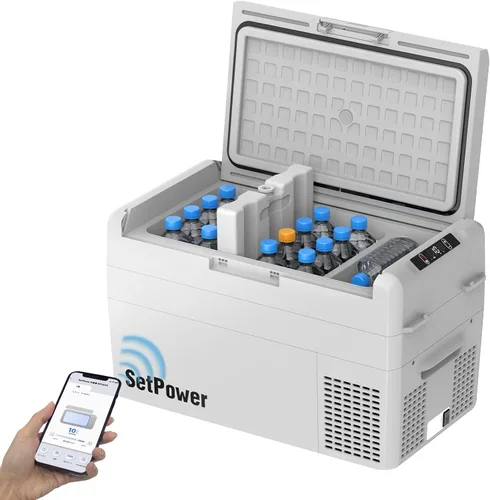 Miniatura 13 de Setpower - Hielera, refrigerador y congelador portátil de automóvil de 12 V, 50 horas, 21 cuartos de galón, eléctrica, para vehículos: SUV, RV, van