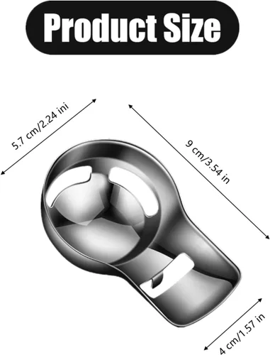Miniatura 2 de Separador profesional de yema de huevo, filtro de acero inoxidable para cocina, 1 paquete Food Grade Stainless Steel,Kitchen Baking Gadgets，Easy