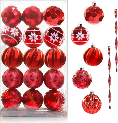 Miniatura 15 de 24 Esferas Navideñas de Champán Colgantes para Árbol, Adornos Irrompibles, Decoraciones de Temporada para Decoración de Árbol, Fiestas y Navidad