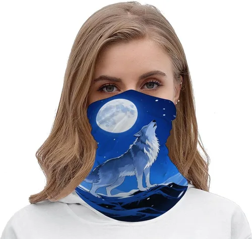 Miniatura 5 de Polaina de cuello de lobo, transpirable y absorbente de humedad, pasamontañas, protección solar, bufanda ligera, diseño sin costuras para deportes
