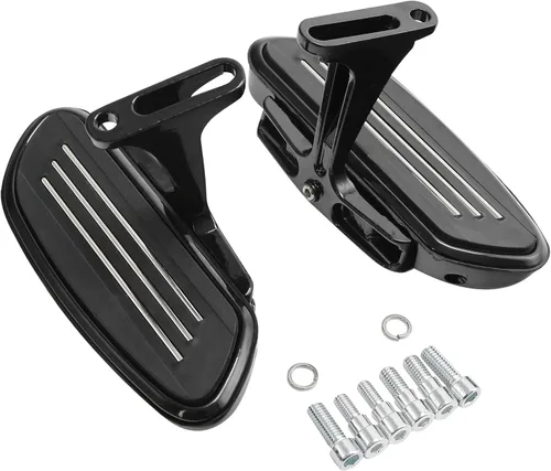Miniatura 13 de TCT-MOTORPARTS Alforjas delanteras para el conductor y pedales de piso para Harley Touring Road King Road Glide Street Glide Electra Glide 1986-2025