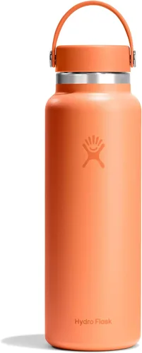 Miniatura 17 de Hydro Flask - Botella de agua de acero inoxidable aislada - Boca ancha con tapa flexible, sin derrame, a prueba de fugas y recargable de 40 oz Negro