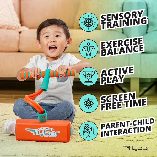 Miniatura 3 de Flybar My First Foam Pogo Jumper para niños, divertido y seguro Pogo Stick para niños pequeños, espuma duradera y puente elástico para edades de 3