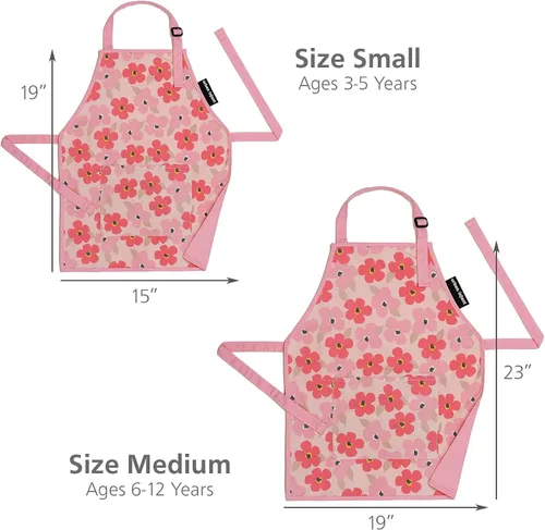 Miniatura 3 de Urban Infant Delantal Pequeño Ayudante para Niños - Delantal para Cocinar, Arte y Jardinería Infantil - Gran Regalo para Niños Pequeños y Niñas