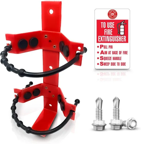 Miniatura 8 de Soporte de montaje para extintor de incendios resistente para extintores de incendios de 2.5 libras y 5 libras, montaje en tu automóvil o vehículo