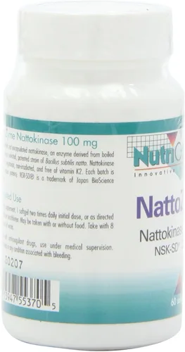 Miniatura 6 de Allergy Research Group NutriCology NattoZyme 100 mg - Suplemento para apoyar la circulación saludable - Proporciona 100 mg de nattoquinasa NSK-SD