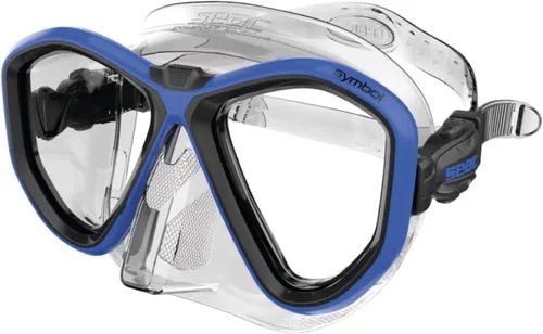Miniatura 17 de Seac Símbolo, máscara de buceo hecha en Italia con dos lentes y hebilla 3D