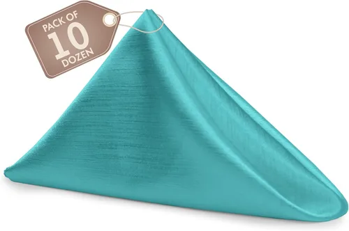 Miniatura 120 de Ultimate Textile -1 docena de servilletas reversibles Shantung Satin - Majestic - Servilletas de tela Majestic de 17 x 17 pulgadas, color marrón