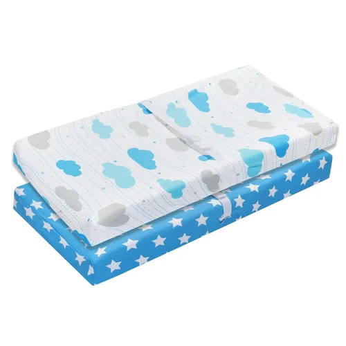 Miniatura 12 de EVERYDAY KIDS - Sábana bajera para cuna, 100% micro fibra suave, transpirable e hipoalergénica, se adapta al colchón de cuna tamaño estándar de 28