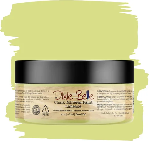Miniatura 330 de Dixie Belle Paint Company - Pintura con acabado de tiza para muebles, color negro (Caviar), 1 galón, 128 fl oz, pintura mineral color rosa intenso