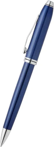 Miniatura 8 de Cross Townsend Lustrous - Bolígrafo de punta redonda, color cromado, Micro moleteado negro