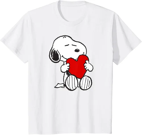 Miniatura 31 de Peanuts Camiseta de San Valentín Snoopy Hugging Heart, Negro