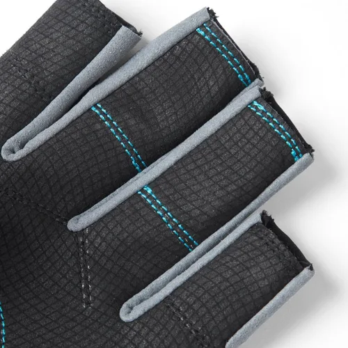 Miniatura 5 de Gill Deckhand - Guantes de vela de dedo corto con dedos de 3/4 de longitud, protección solar UV 50+ y repelente al agua Negro/BlueJay